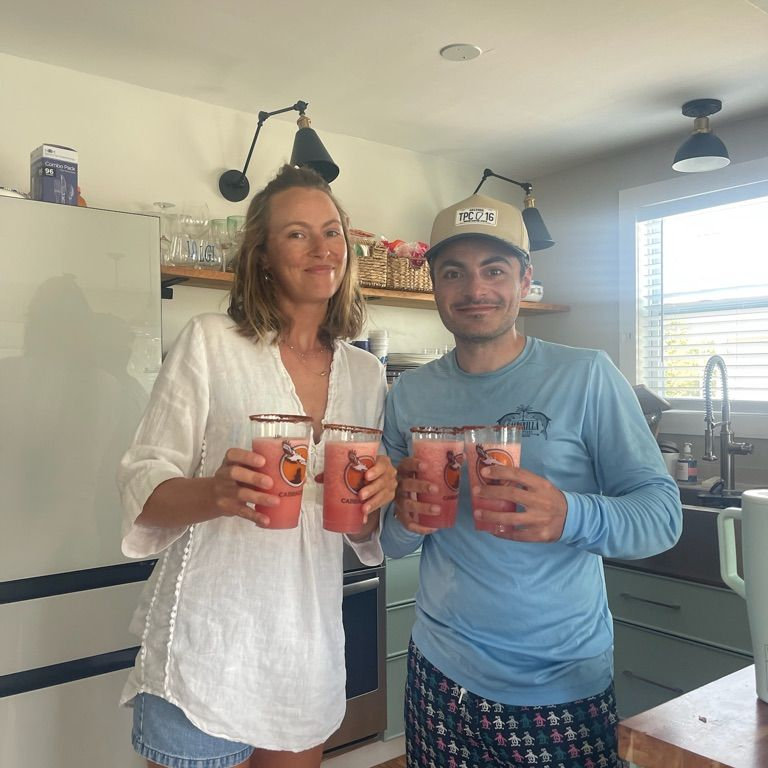 Watermelon margaritas with the gals at LGI!