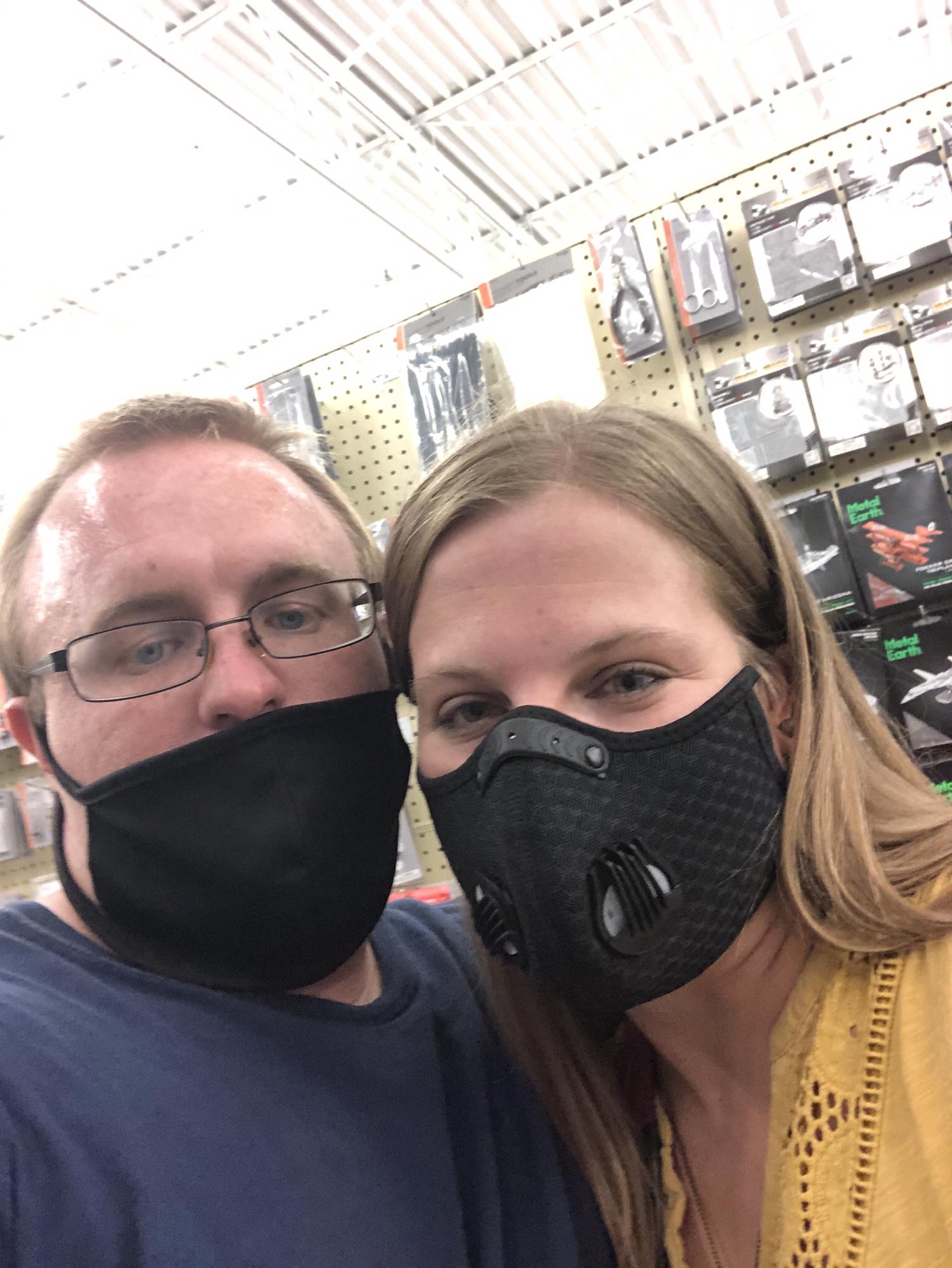 First date photo; we were perusing a Hobby Lobby