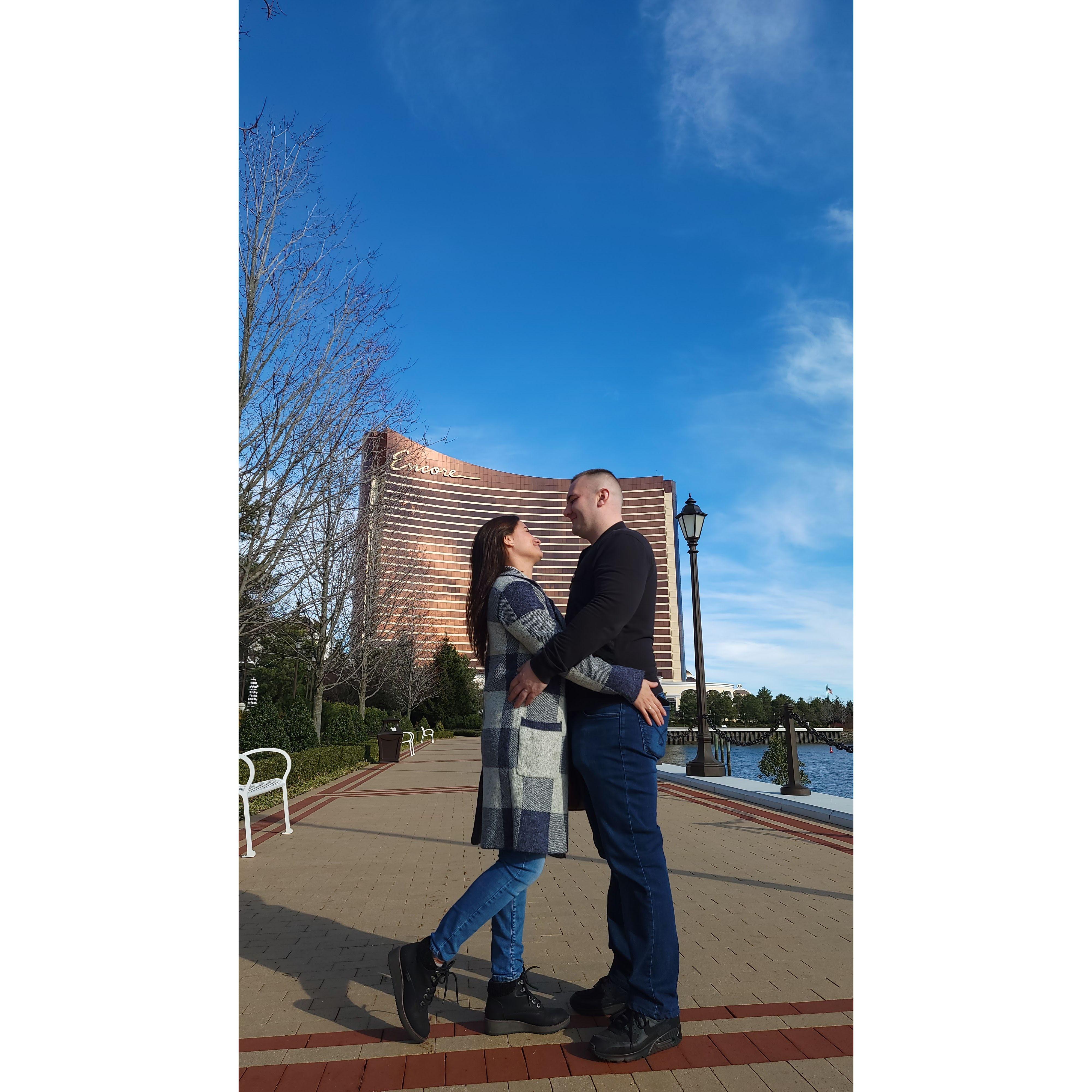 That day was very special. The weather was amazing and at night I got engaged!!.