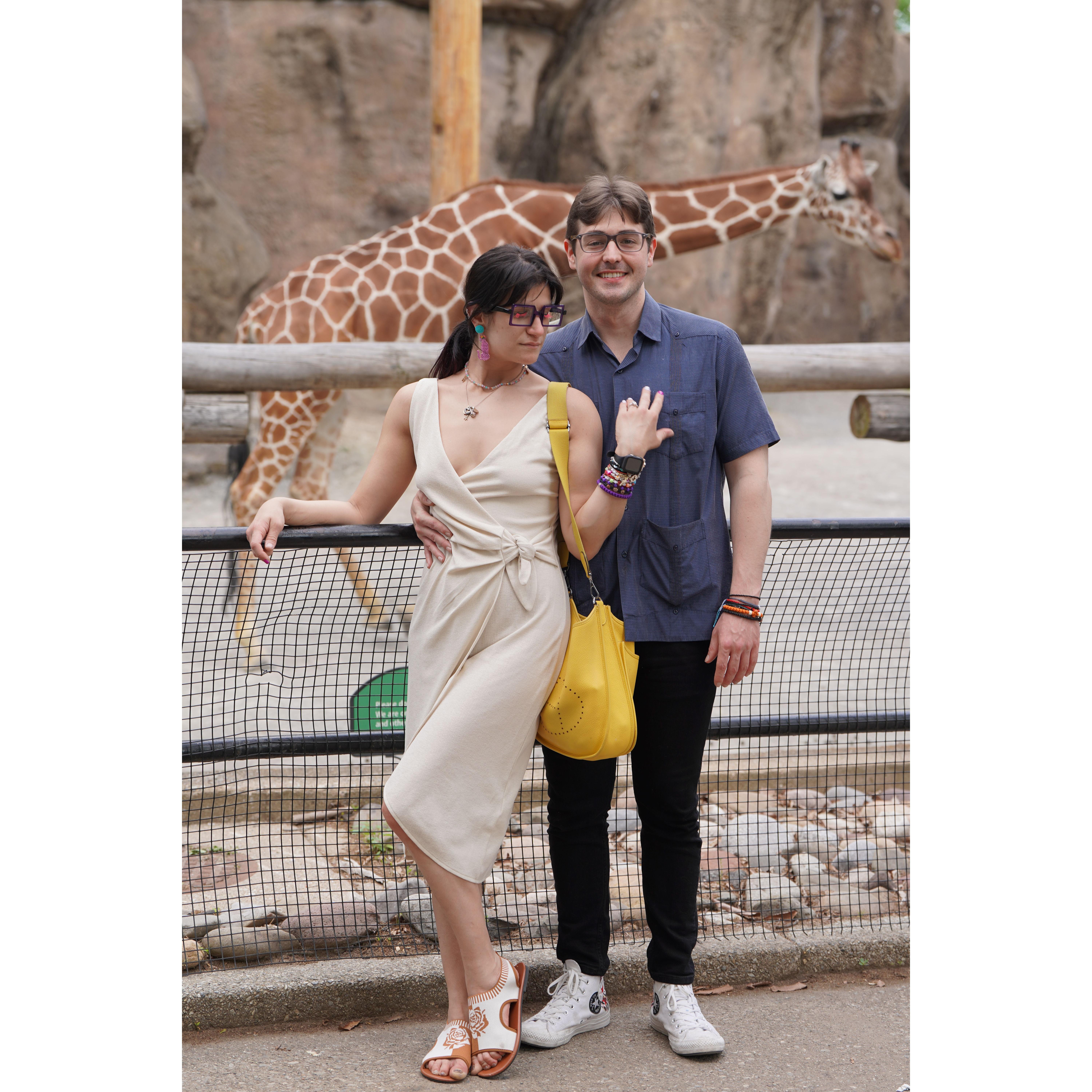 The universe showed up in animal print and a diamond.