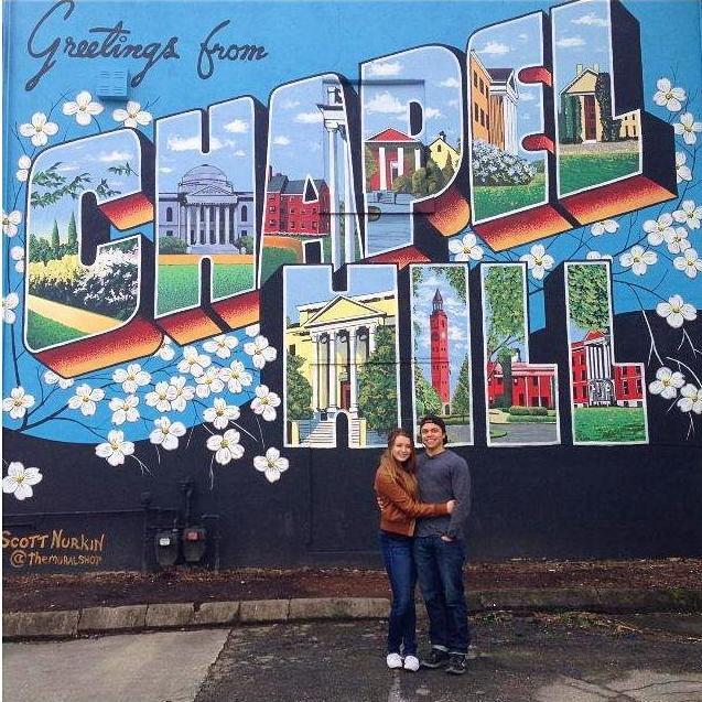 One of Austin's many visits to see Breanna in North Carolina