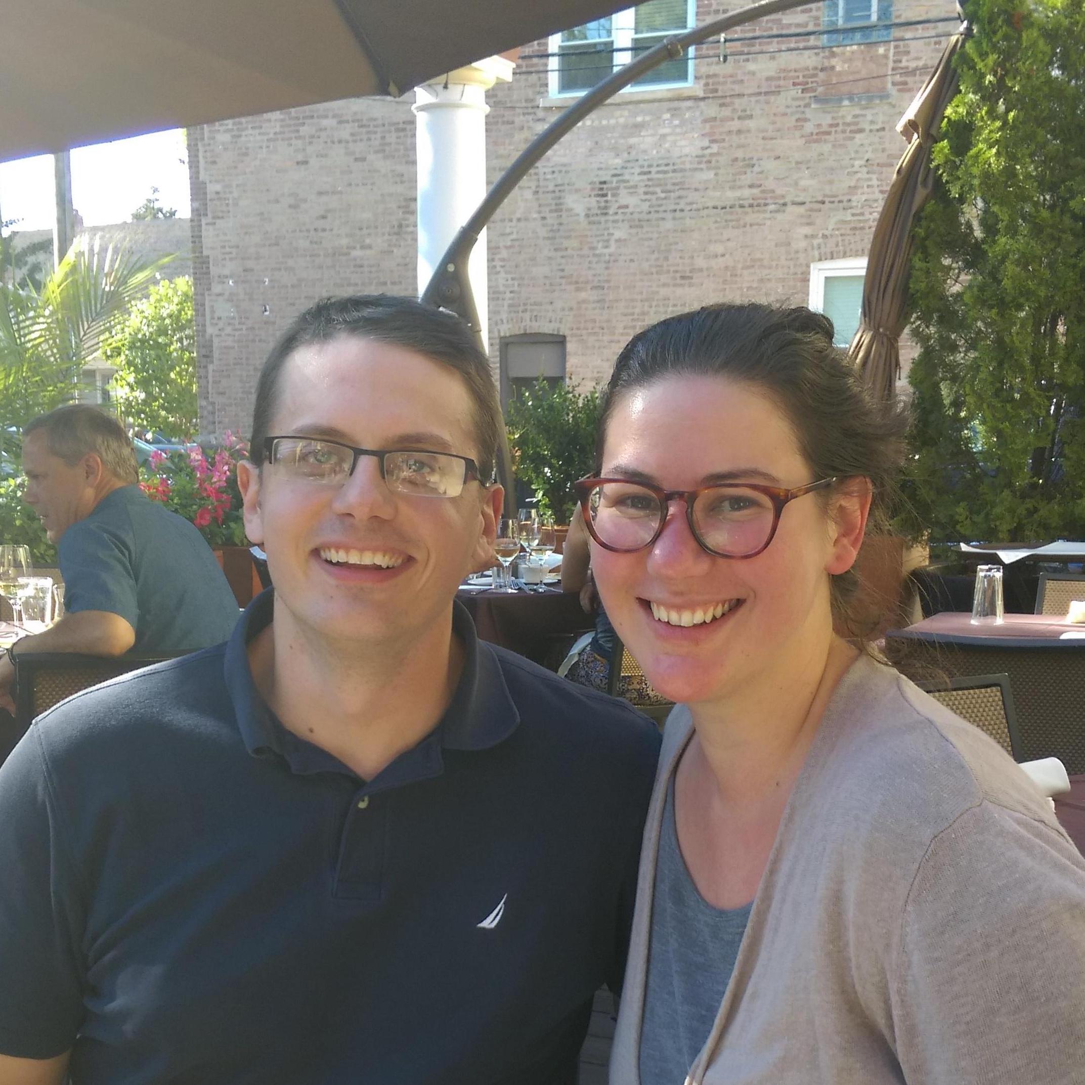 Eating lunch with a LAWYER after the Bar Exam!!