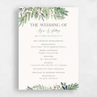 Green Wedding Program - Winslow