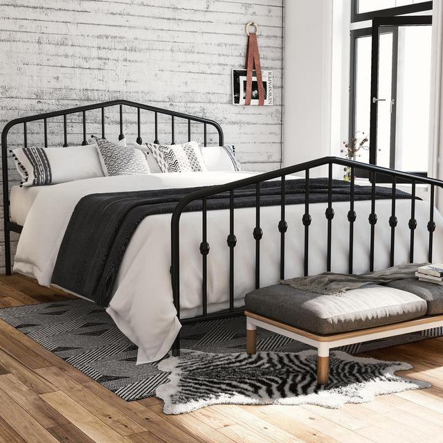 Novogratz Bed Frame - Queen Size, Black Color