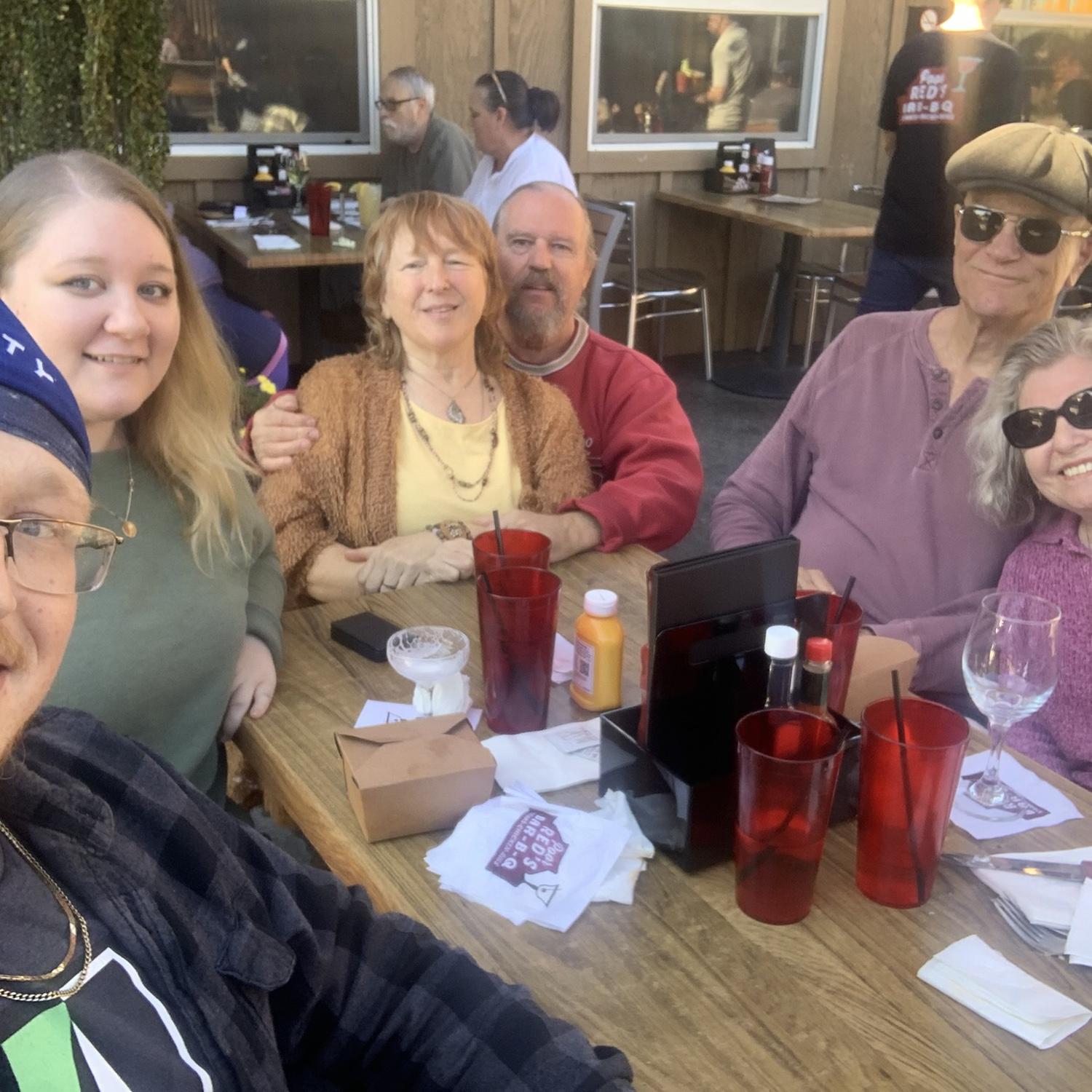 Desi’s first annual Poor Red’s birthday lunch.