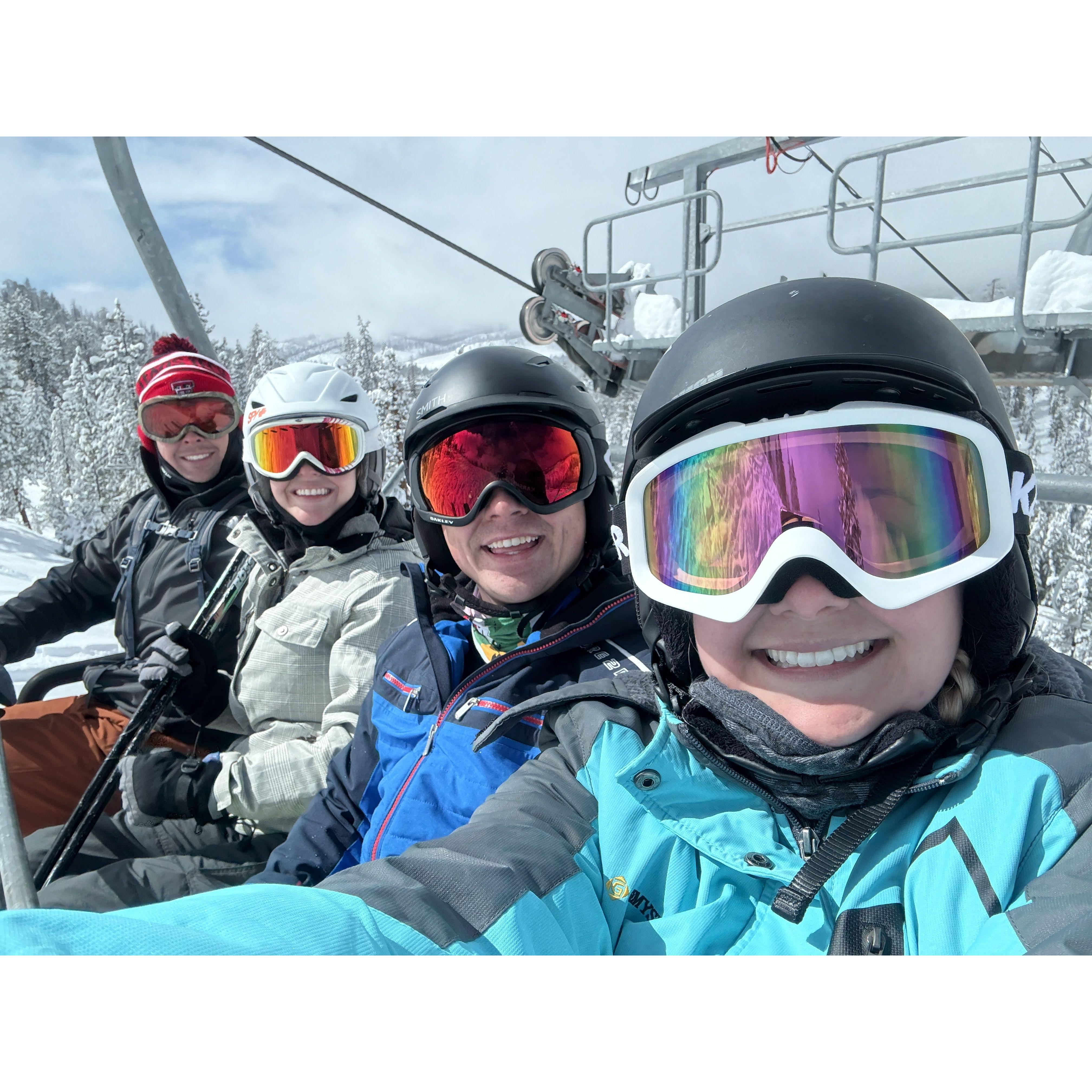 Cole and Caroline! Skiing with you two in CA was nothing short of crazy. Caroline, we found your ski right? or is it still stuck on China Peak ... ask Us about it