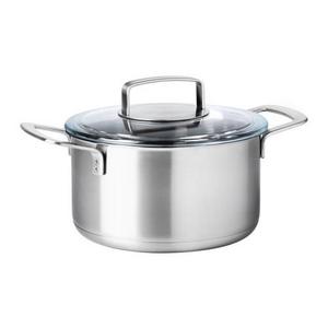 IKEA 365+ Pot with lid, stainless steel, glass