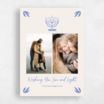 Beige Standard Holiday Card - Kela
