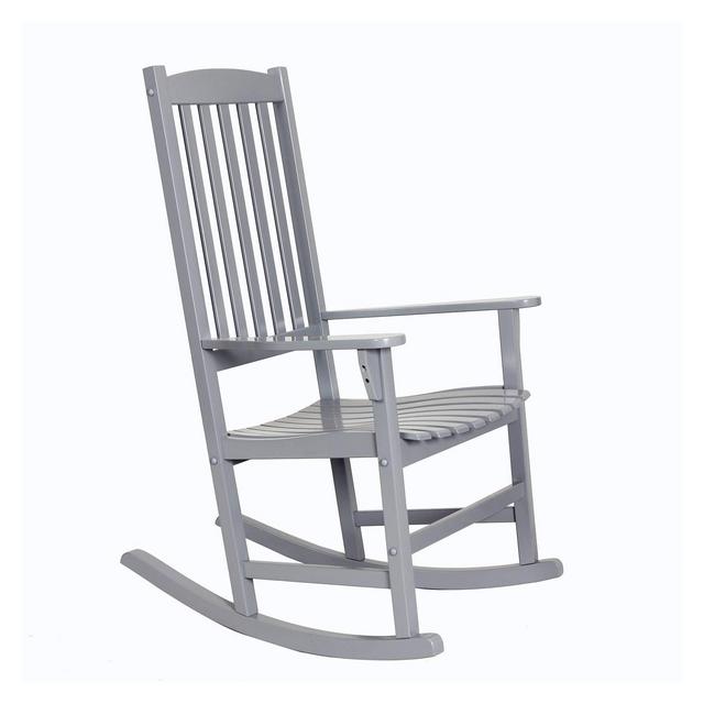 Alston Solid Wood Outdoor Rocking Chair - Slate Gray - Cambridge Casual