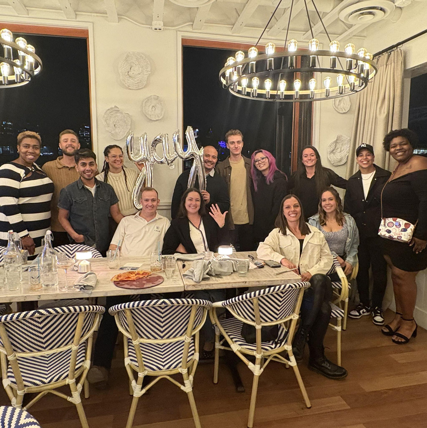 Jesse surprised Lindsey with an engagement party