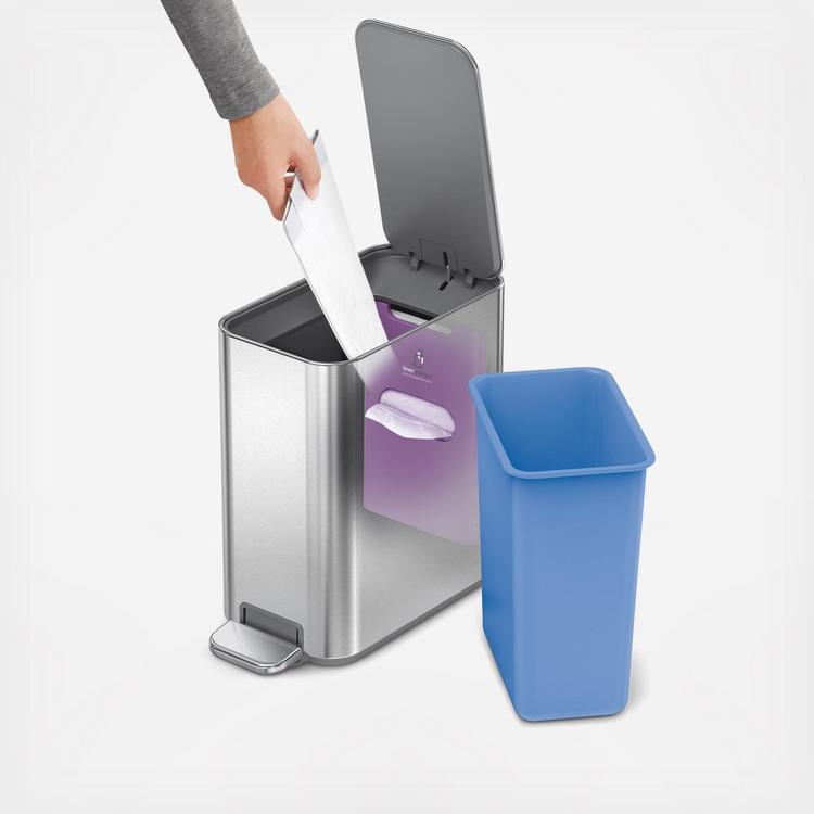 simplehuman, Small Bathroom Trash Can with Lid & Waste Basket | Zola