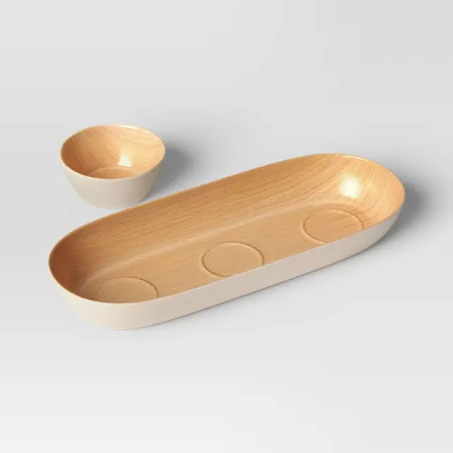 Serving Tray and Dip Bowl Set - Room Essentials™