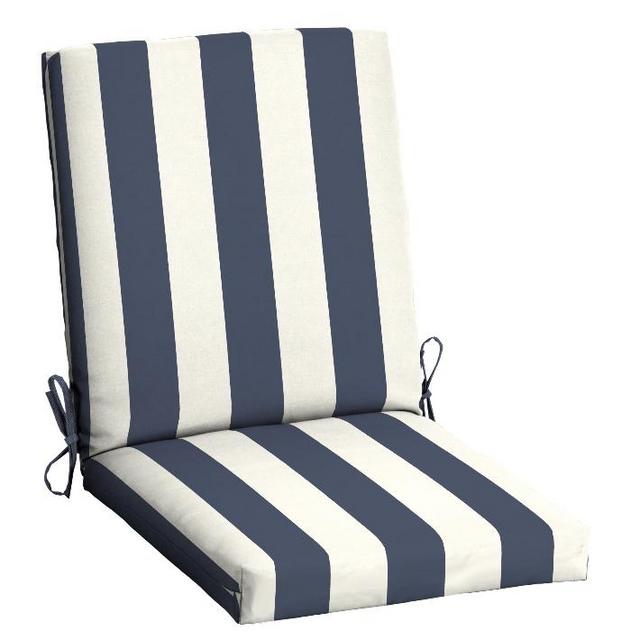 Mainstays Navy Striped Chair Cushion