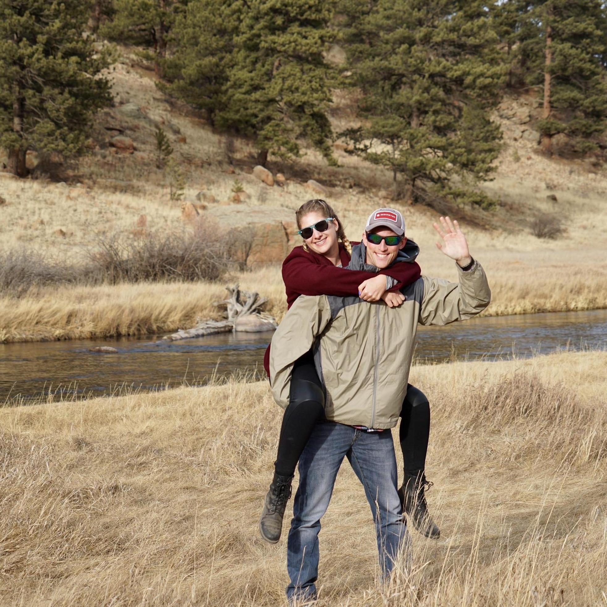A few days after we moved to Colorado. Ajay and his signature wave.