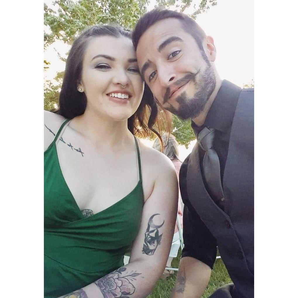 At a friends wedding!