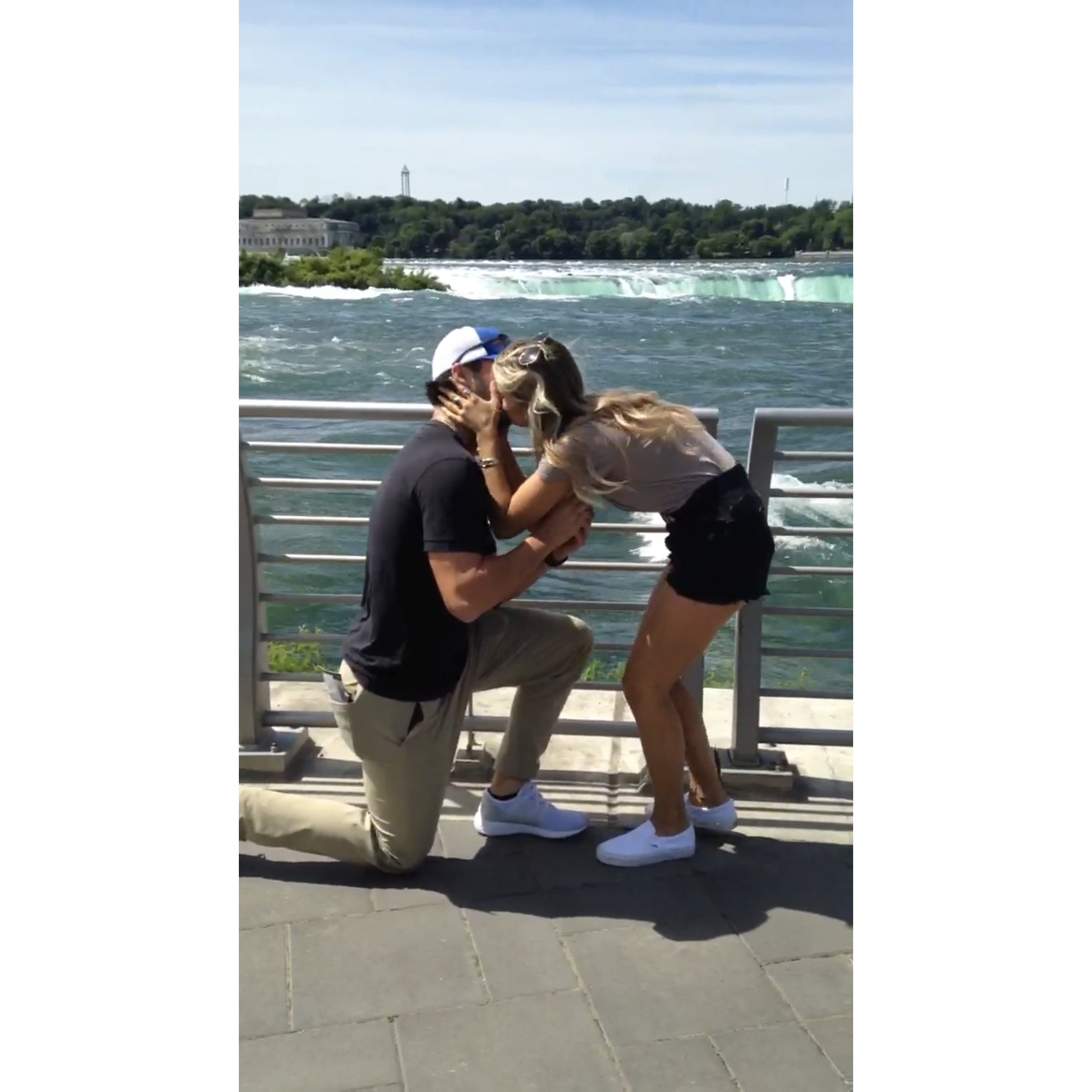 Engaged at Niagara Falls June 26, 2018