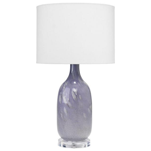 Benicia Glass Table Lamp, Lavender