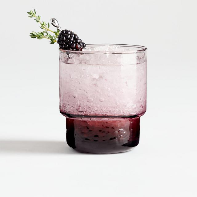 Billie Amethyst Double Old-Fashioned Glass