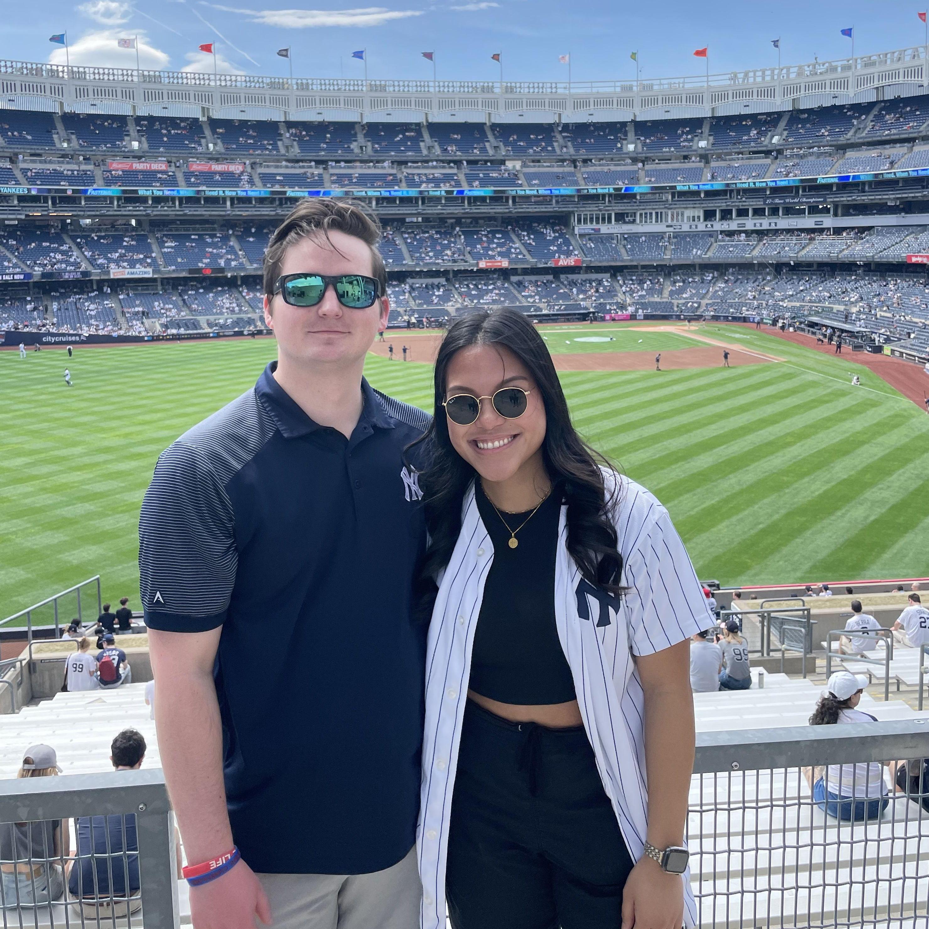 Celebrating Kevin's 26th Birthday at a Yankee Game! The day they hit 9 home runs!