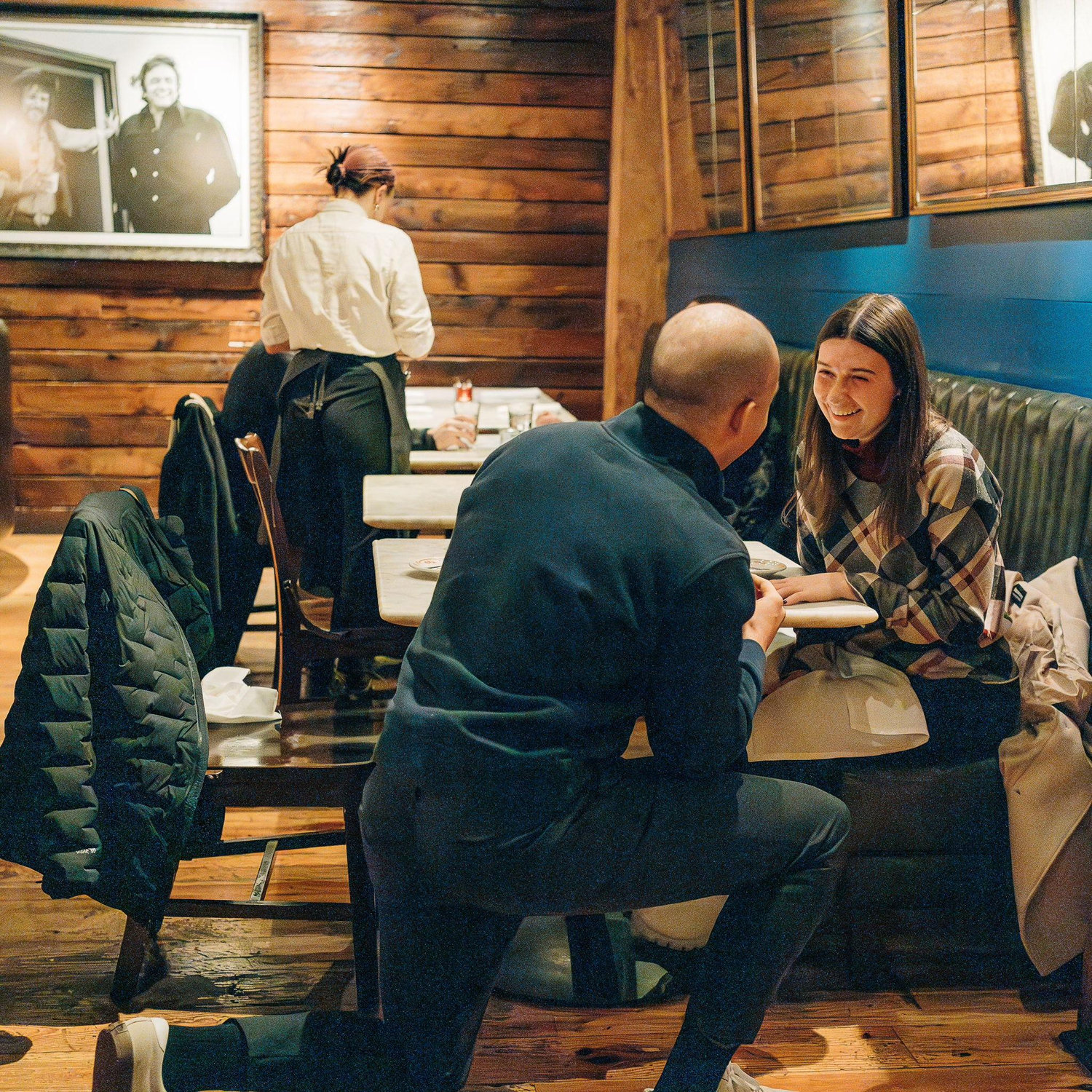 Ryan proposing at Bar La Grassa in Minneapolis!