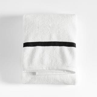 Tuxedo Stripe Organic Cotton Bath Towel