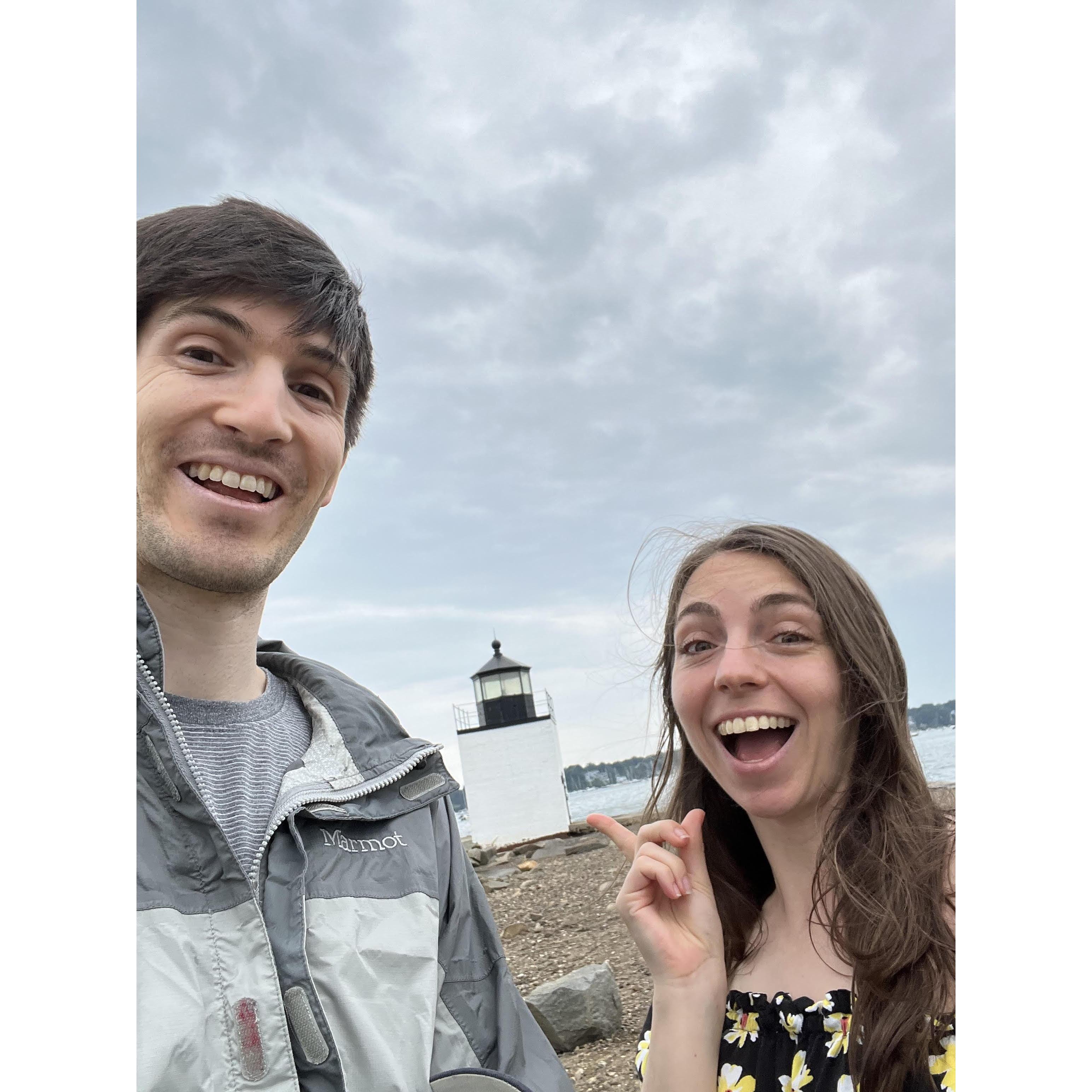 Really old lighthouse in Salem, MA. Cool town, 10/10 would do again.