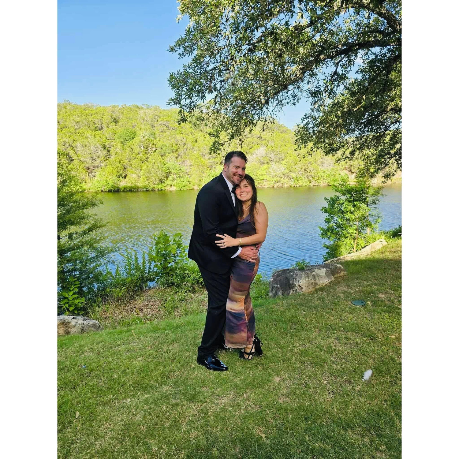 Celebrating our friends getting married in Canyon Lake