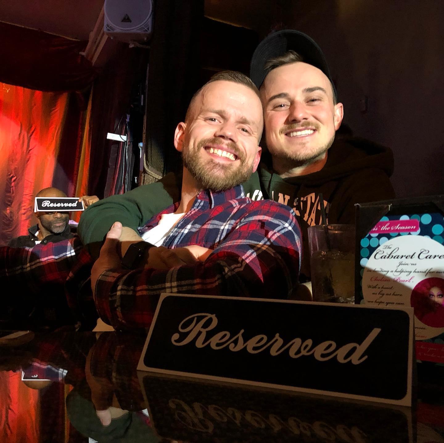 Our Grooms first drag show together after agreeing they liked each other enough to date.