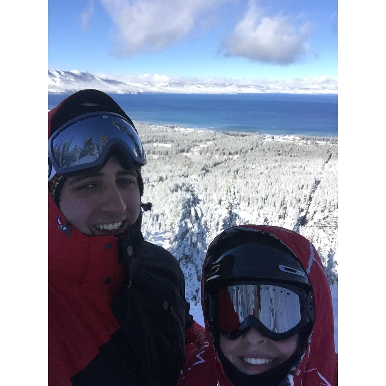 We both have a mutual love for skiing!