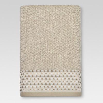 Dot Border Towel Tan - Threshold™