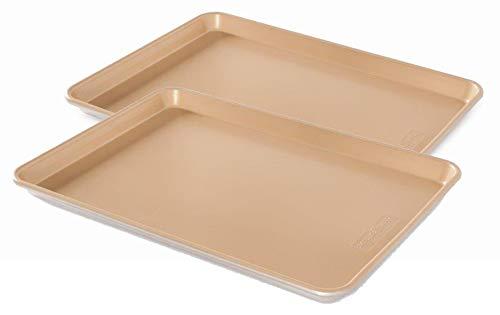 Nordicware 43154AMZ Naturals Aluminum Nonstick Half Sheet, 2-Pack