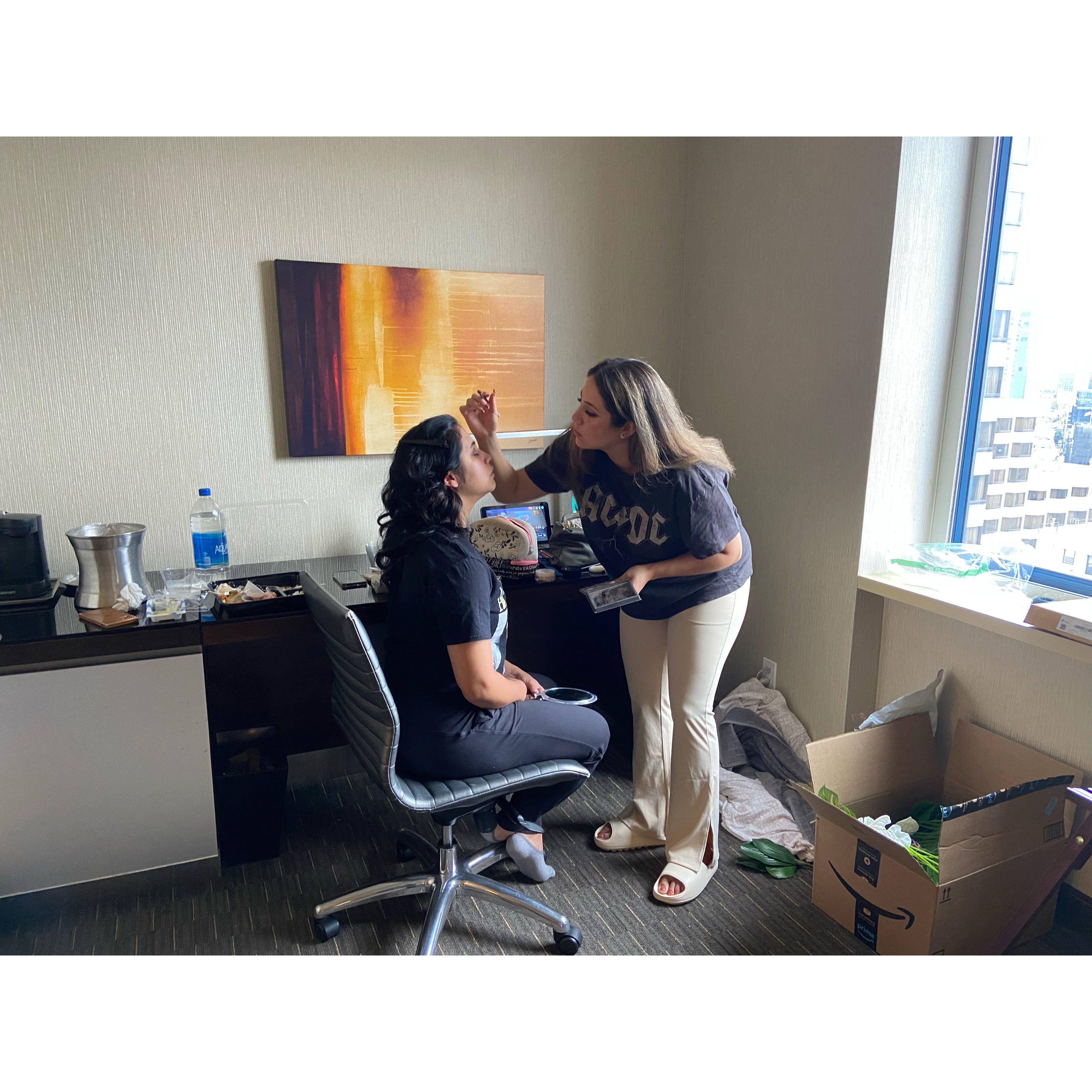 My personal make-up artist