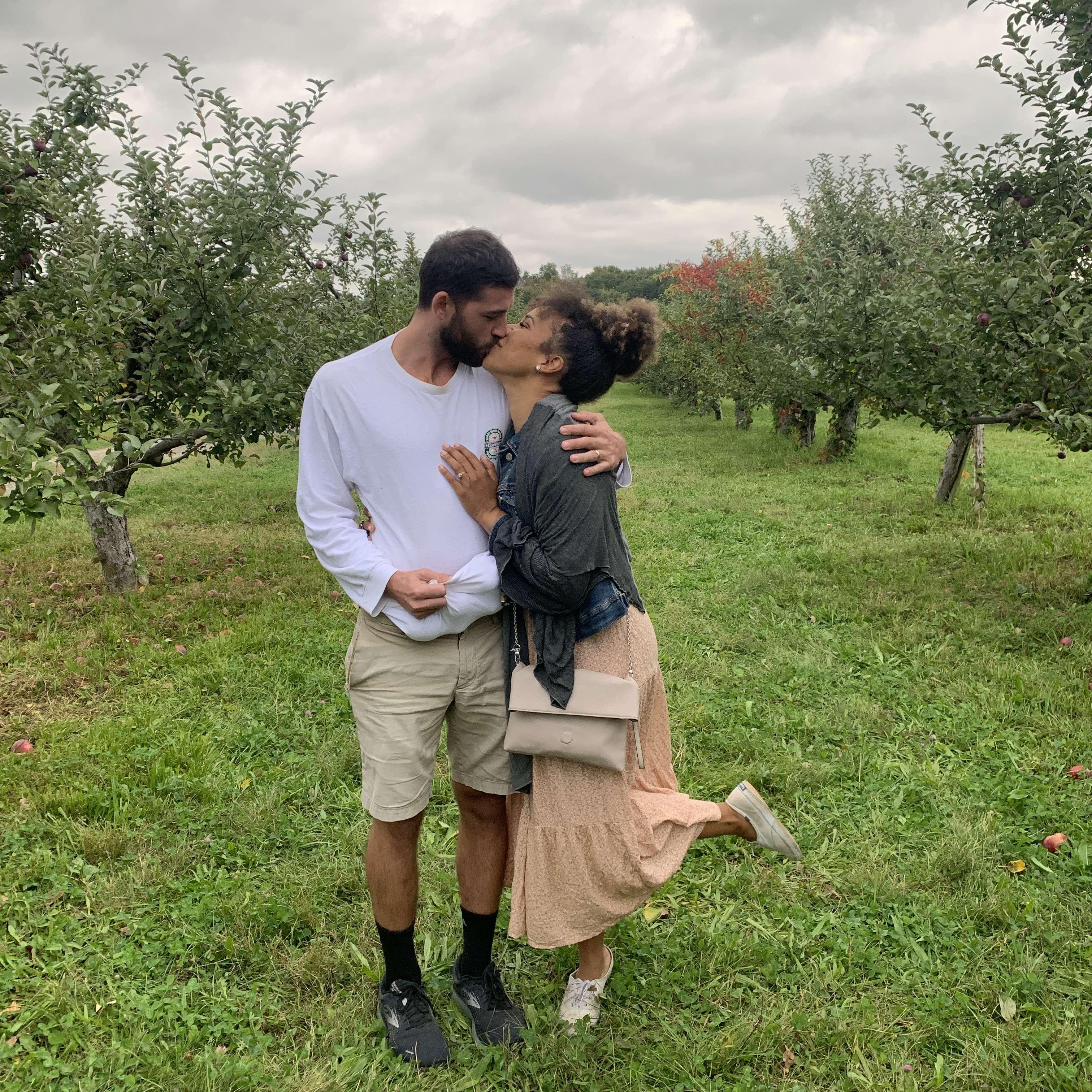 Apple picking in upstate New York