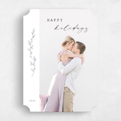 White Ticket Holiday Card - Amaya