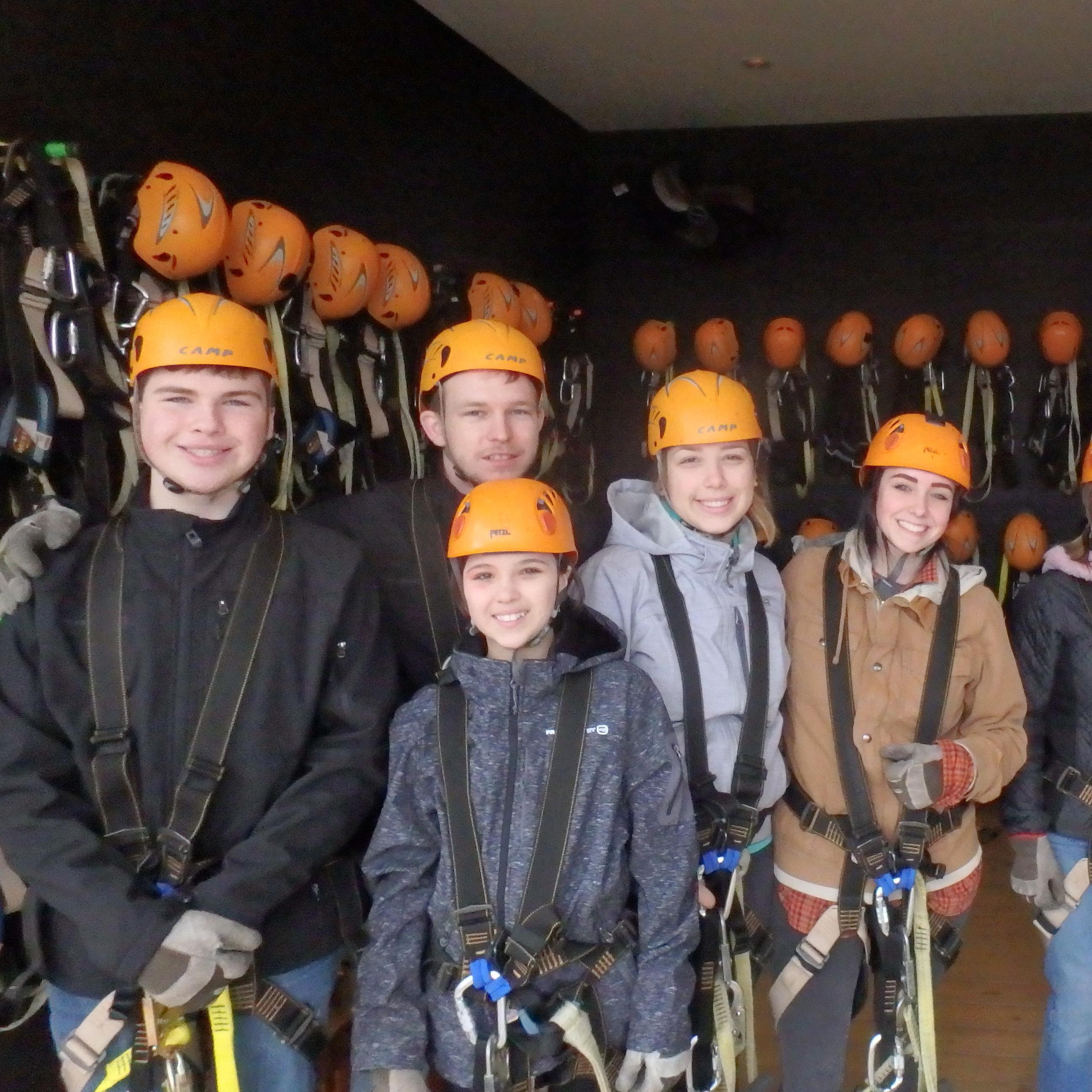Family ziplining!