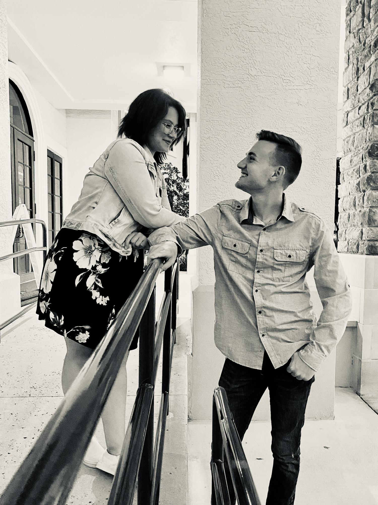 2nd photo shoot, this is the black and white photo I'm gonna show our grandkids :)