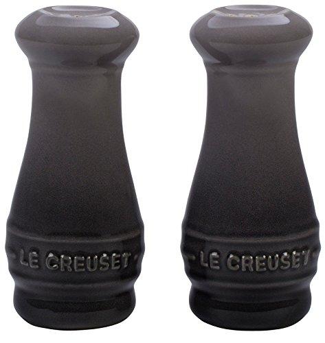 Le Creuset PG1102-047F Stoneware Salt and Pepper Shakers, 2.1 x 2.8 x 3.1, Oyster