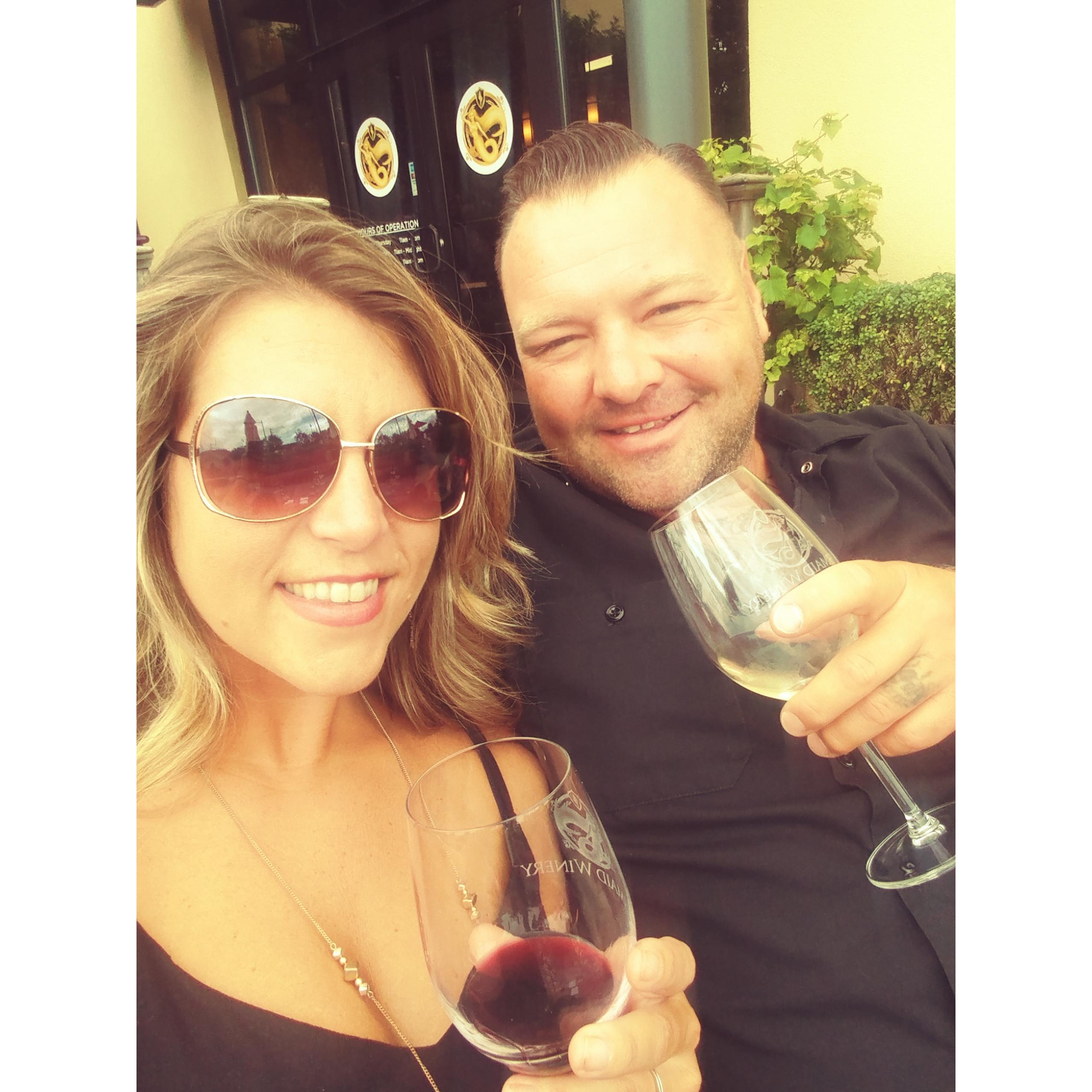 The best wines are the ones we drink with family.