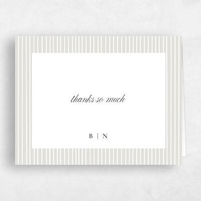 Sage Mist, Beige Wedding Thank You - Rodez Landscape