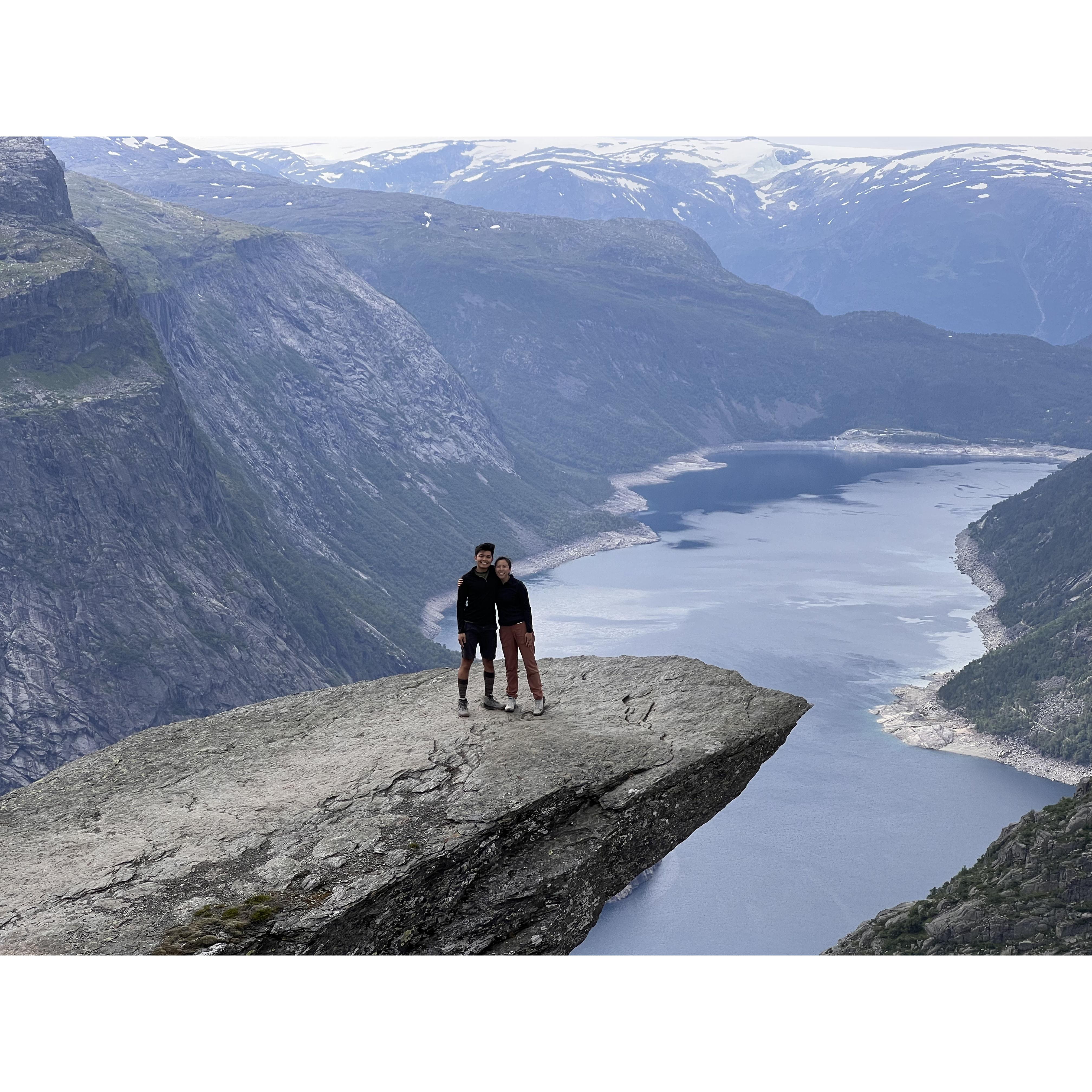 The iconic Trolltunga photo in Norway