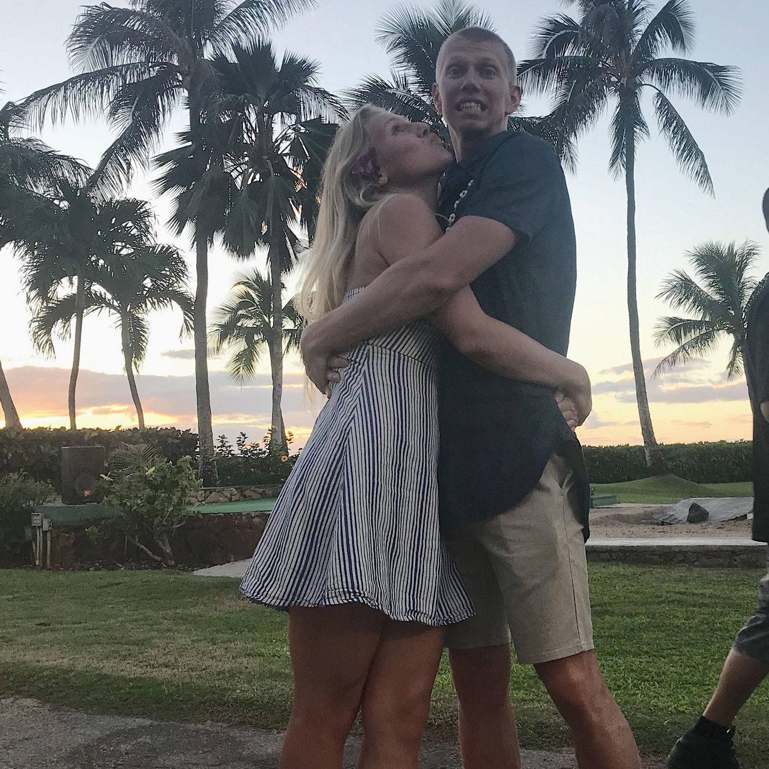 We always found time to spend with each other on our training trips to Hawaii even though swimming in different groups often meant we trained at different times. This photo was at our team luau!