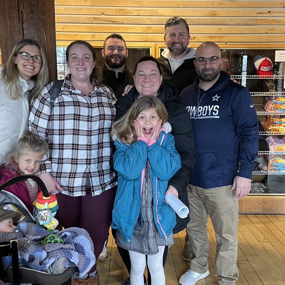 Lunch out with friends in Maine.