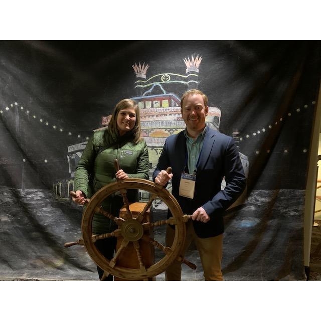 Brendan and Lindsey on the Detroit Princess.