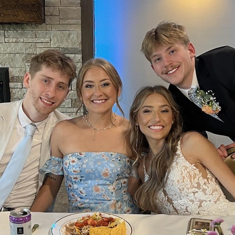 Bekah’s little sister’s wedding… also Connor’s birthday