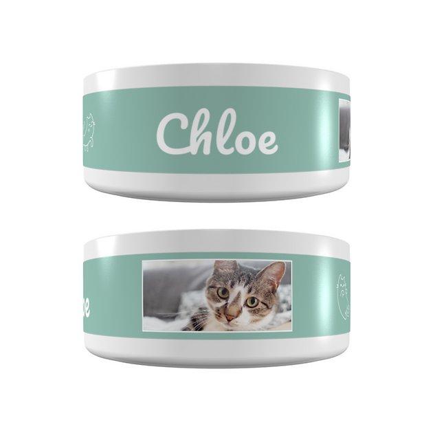 FRISCO Personalized Playful Kitty Ceramic Cat Bowl, 1.1-cup - Chewy.com