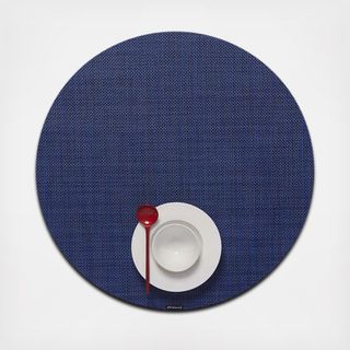 Mini Basketweave Round Placemat, Set of 4