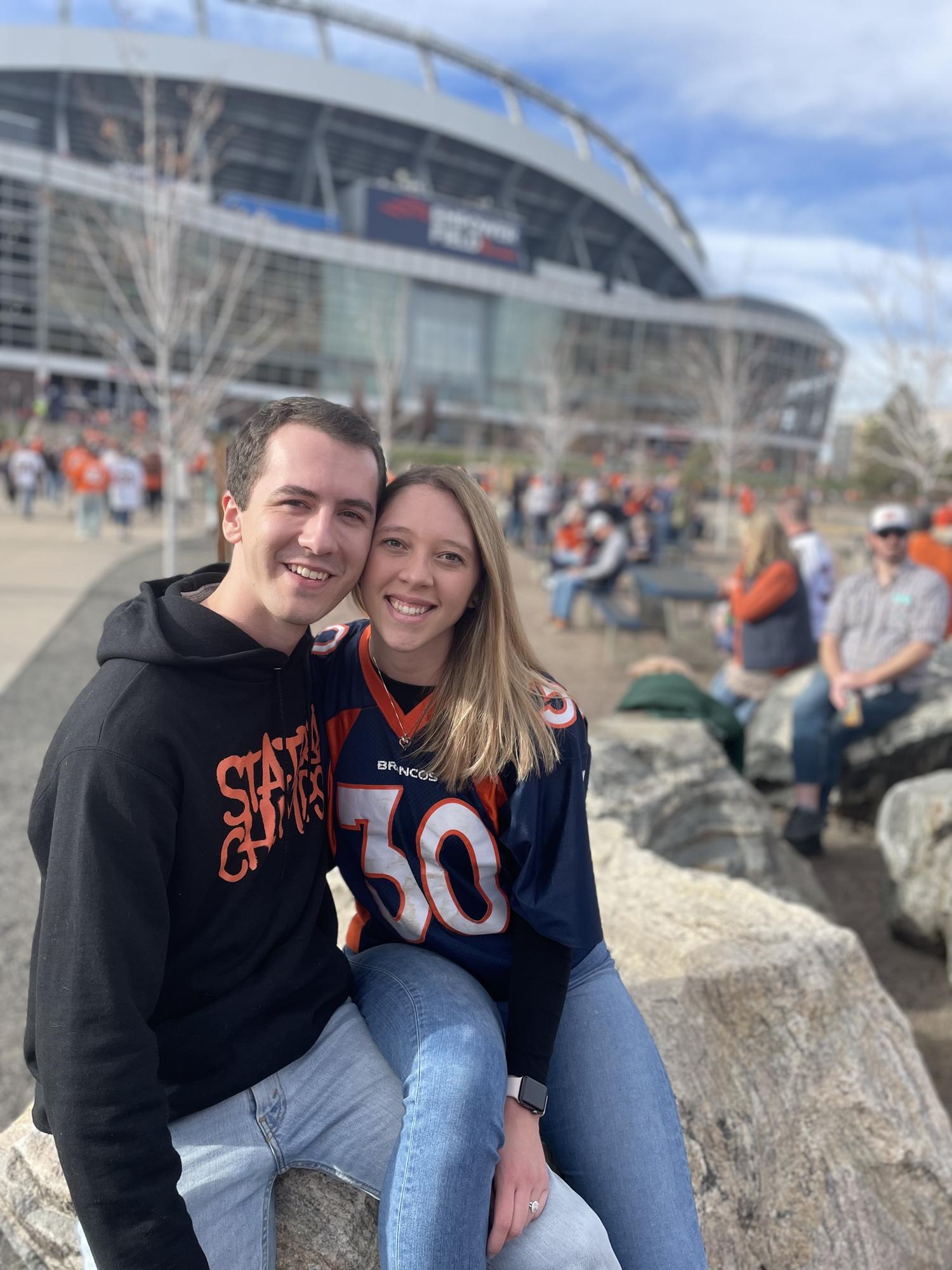 Our first NFL game. Broncos won!