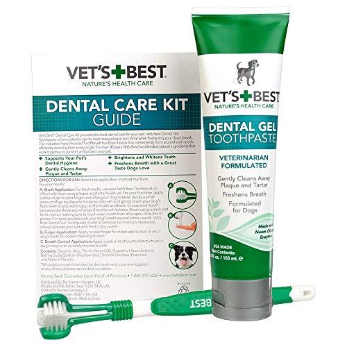 Vet’s Best Enzymatic Dog Toothpaste | Teeth Cleaning and Fresh Breath Dental Care Gel | Vet Formulated