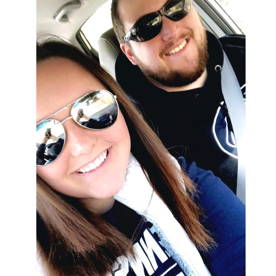 Blue and White game in State College for Joe's birthday