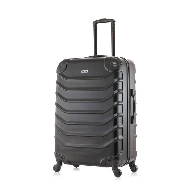 InUSA Endurance Lightweight Hardside Large Checked Spinner Suitcase - Black